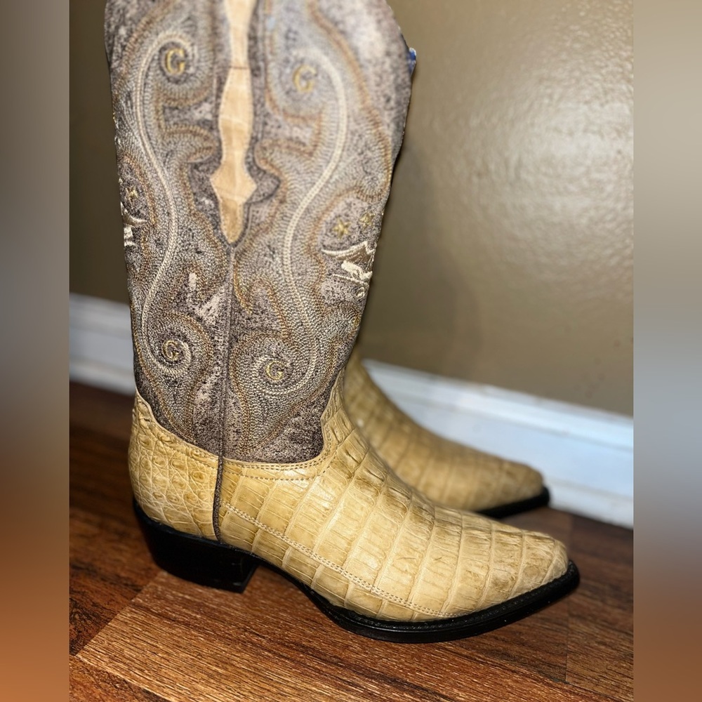Authentic Caiman tail boots